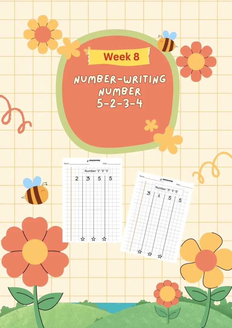 Numbers 1–10 worksheets for preschool