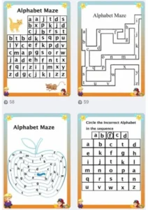 Beginning sound Small letters - Maze