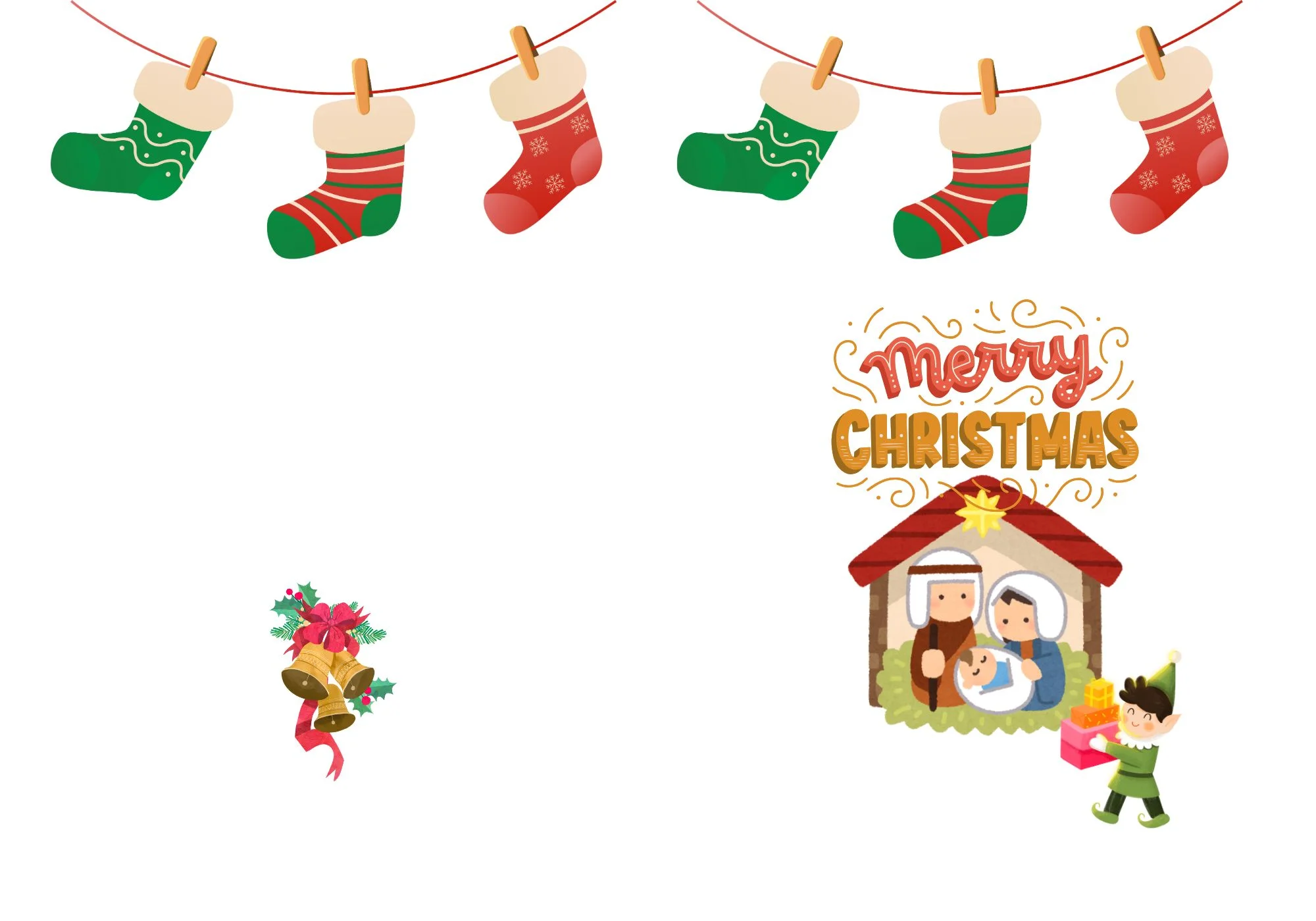 Christmas day card template printable for kids (1)