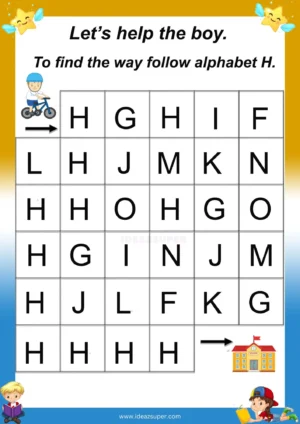 Alphabet Identification – Capital Letters (Ages 2–5) | Find the Path