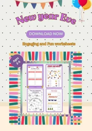 New year worksheets for Preschoolers