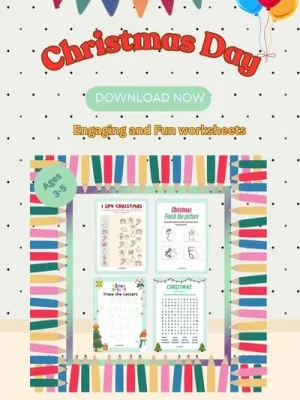 christmas day preschool activities worksheets