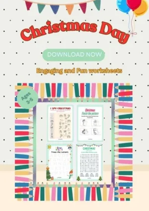 Christmas Day Worksheets (Ages 2-5)