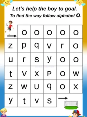 Alphabet Identification – Small Letters (Ages 2–5) | Find the Path