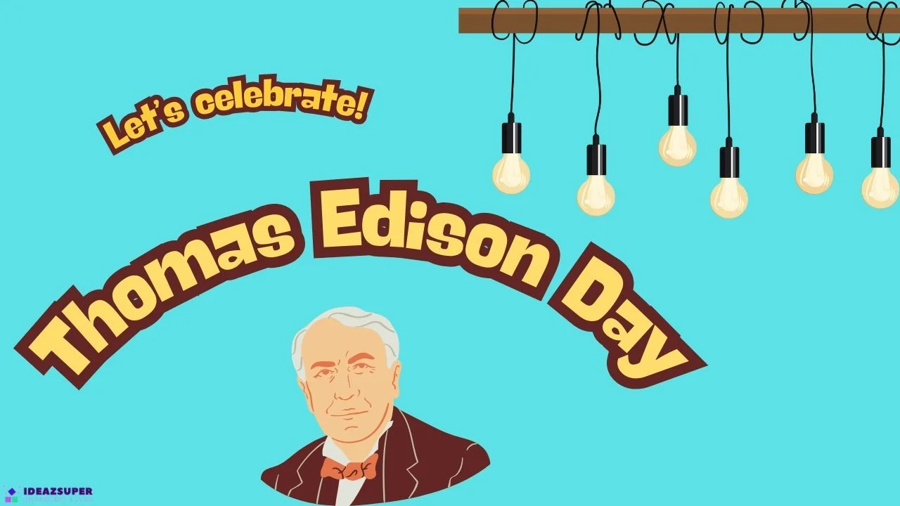 Thomas Edison Day kids worksheet