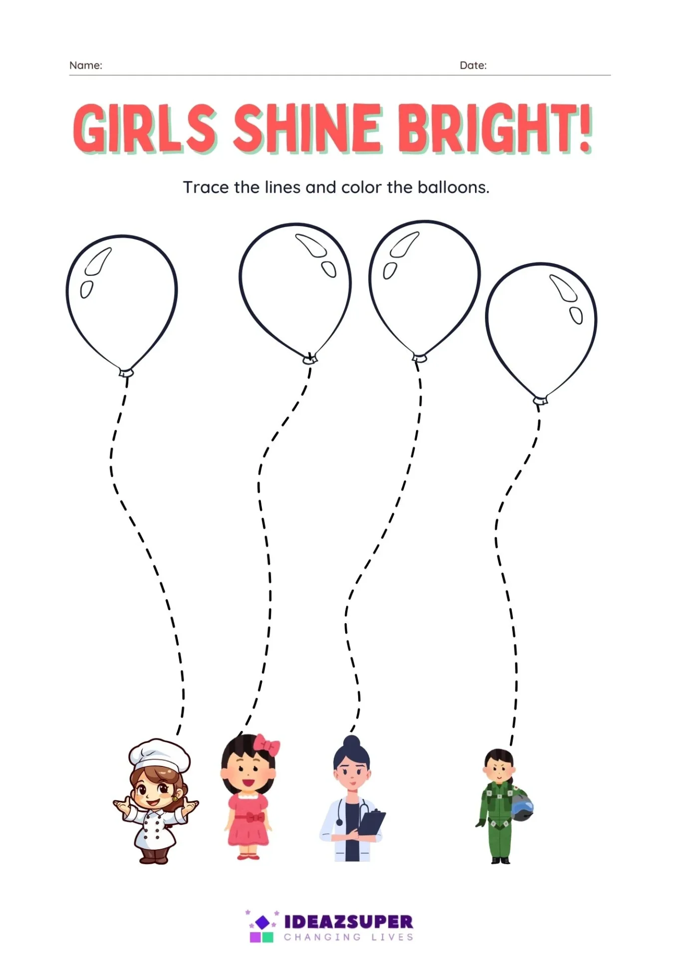 womens day worksheets preschool