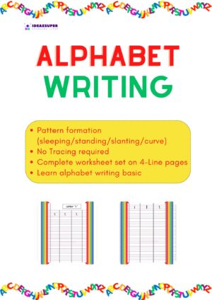 Alphabet Writing – 4-Line English Alphabet Practice (Ages 3–6)