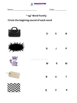 CVC ag words family