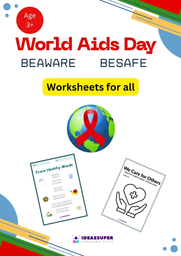 World AIDS Day Worksheets for Preschool