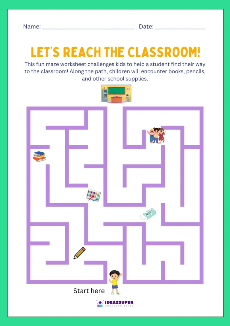 International Day of Education maze: reach the classroom