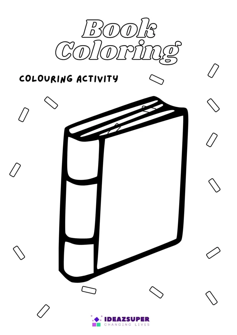 Book Giving Day book colouring page