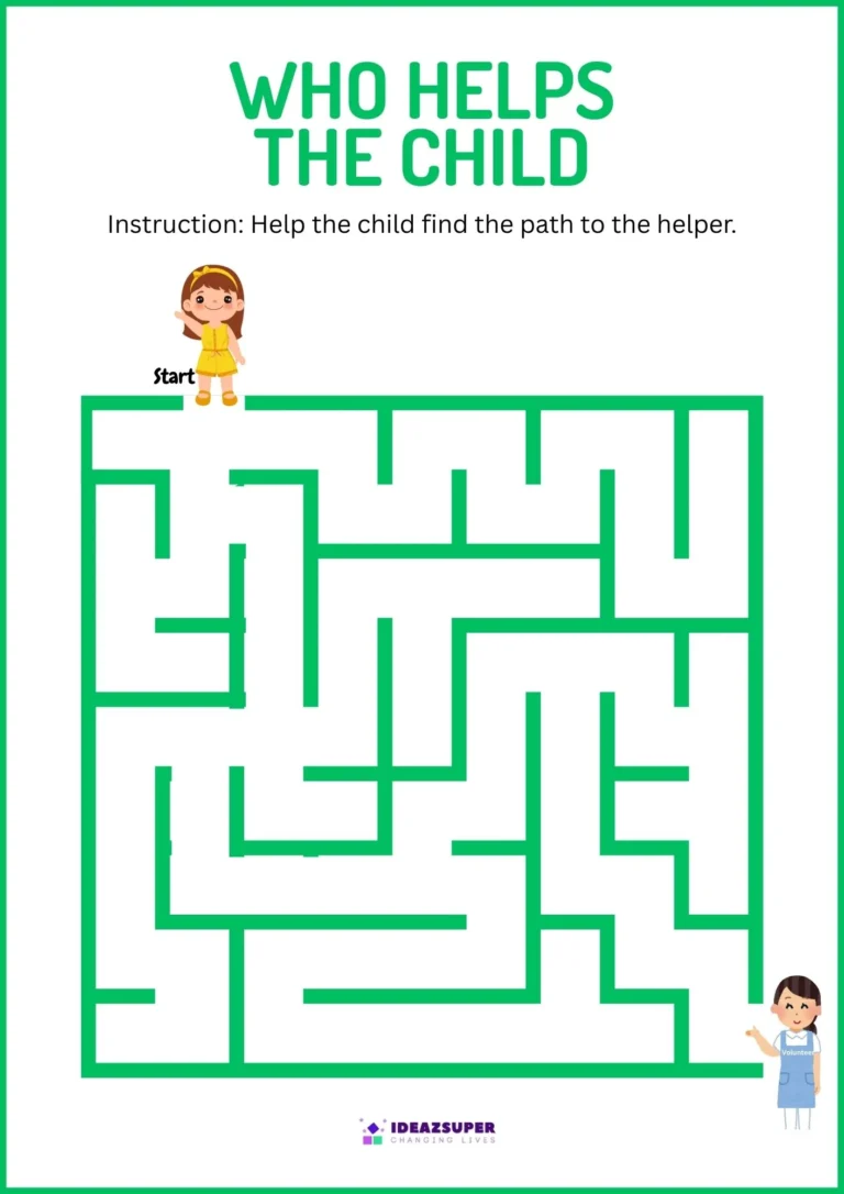 National NGO Day maze: who helps the child