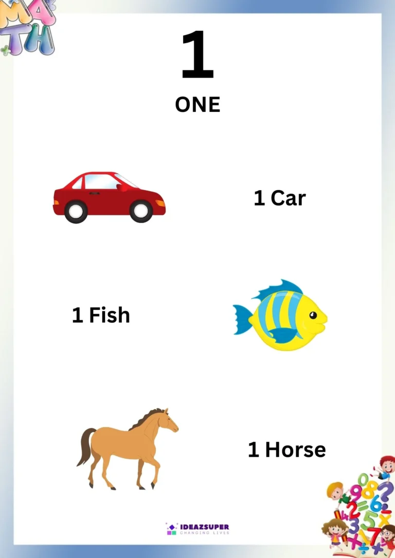 My First Counting Book: the number 1 with its number word and three groups of pictures