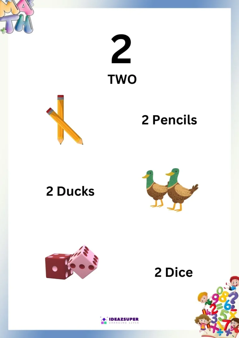 My First Counting Book: the number 2 with its number word and three groups of pictures