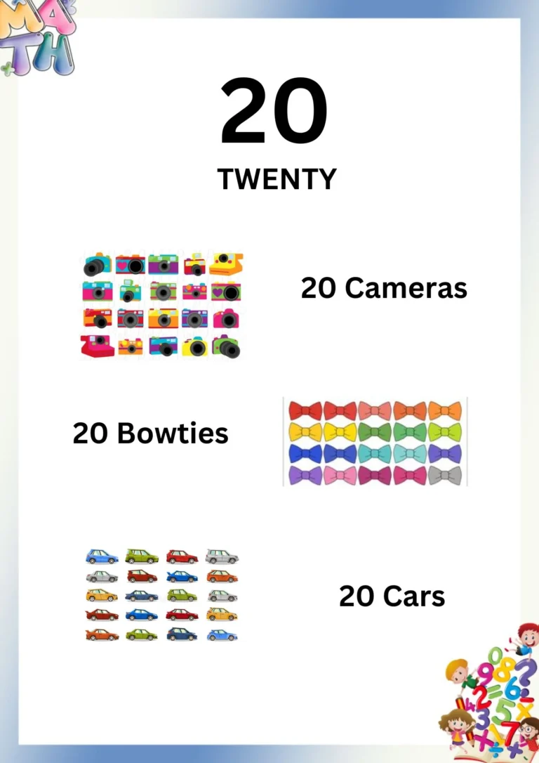 My First Counting Book: the number 20 with its number word and three groups of pictures