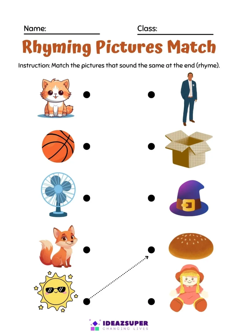 World Poetry Day rhyming printable worksheet for preschool kids, sample page 1