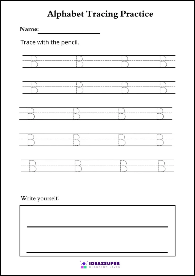 Alphabet Tracing Worksheets A to Z for Preschool sample page 2