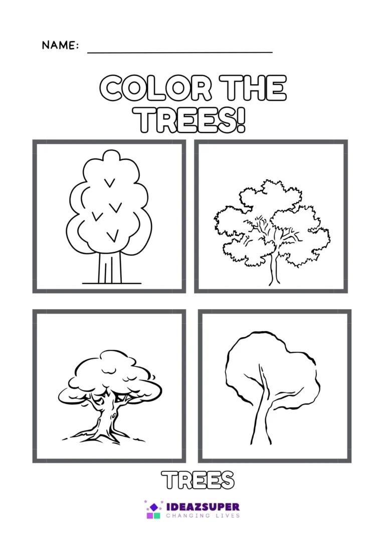 International Day of Forests printable worksheet for preschool kids, sample page 2