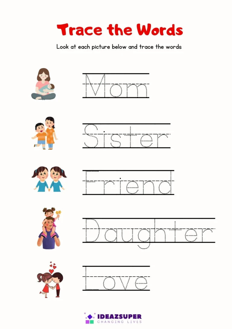 International Women's Day printable worksheet for preschool kids, sample page 2