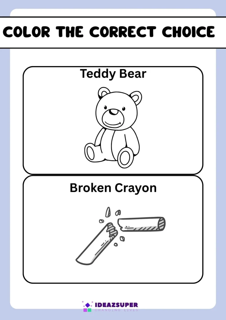 World Consumer Rights Day printable worksheet for preschool kids, sample page 1