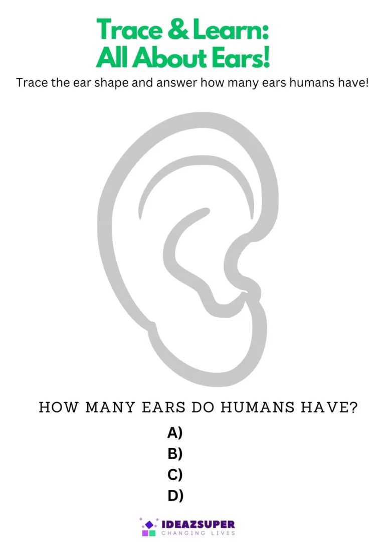 World Hearing Day printable worksheet for preschool kids, sample page 2