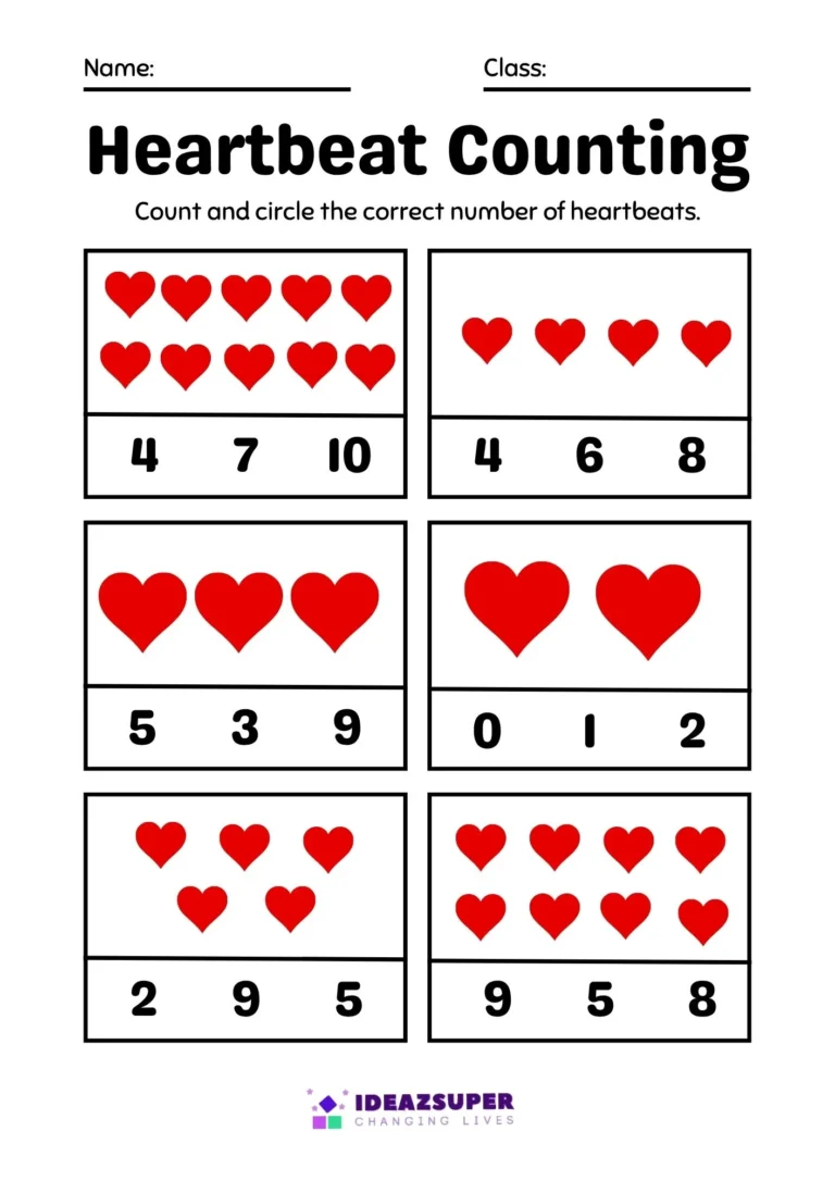World Hypertension Day healthy habits worksheet for preschool kids, sample page 2