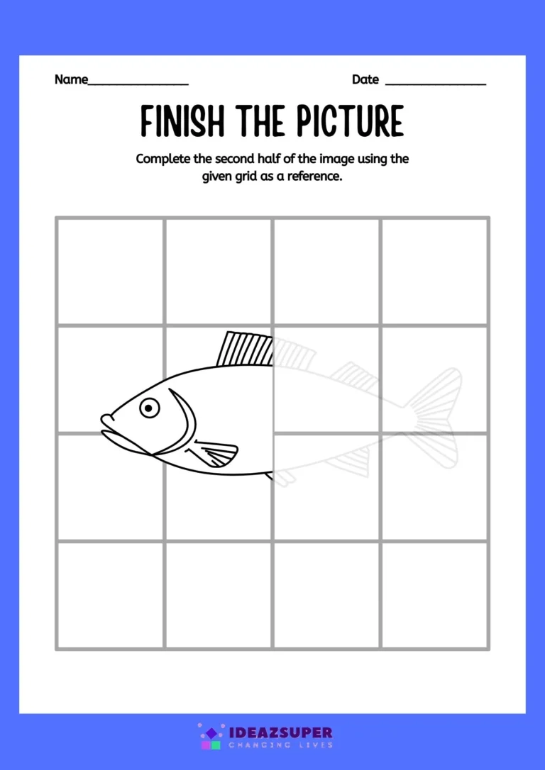 World Tuna Day printable worksheet for preschool kids, sample page 2