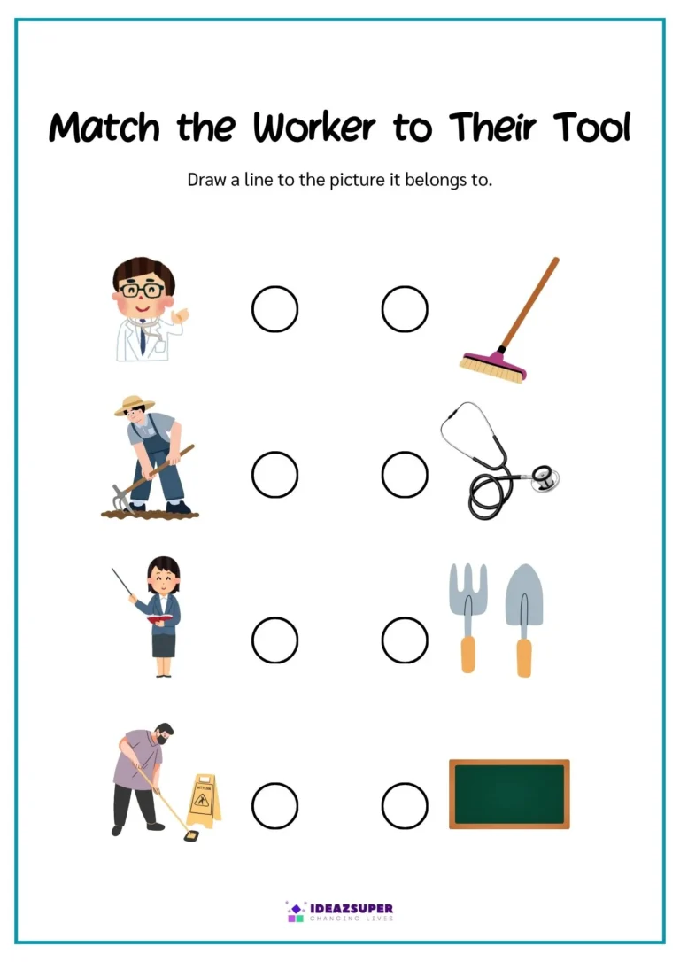 World Youth Skills Day printable worksheet for preschool kids, sample page 1