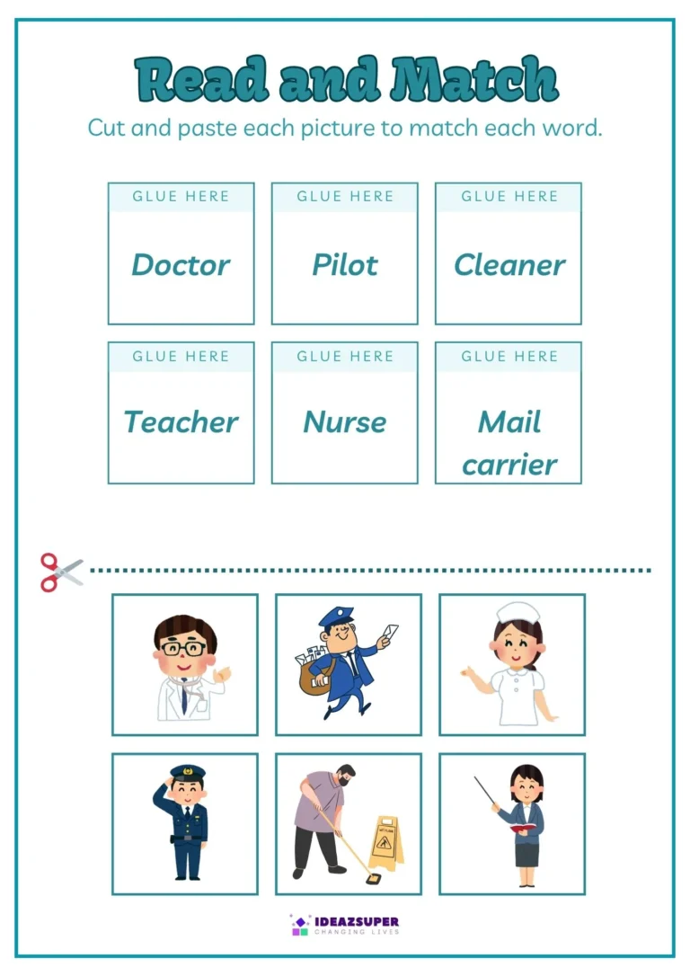 World Youth Skills Day printable worksheet for preschool kids, sample page 2