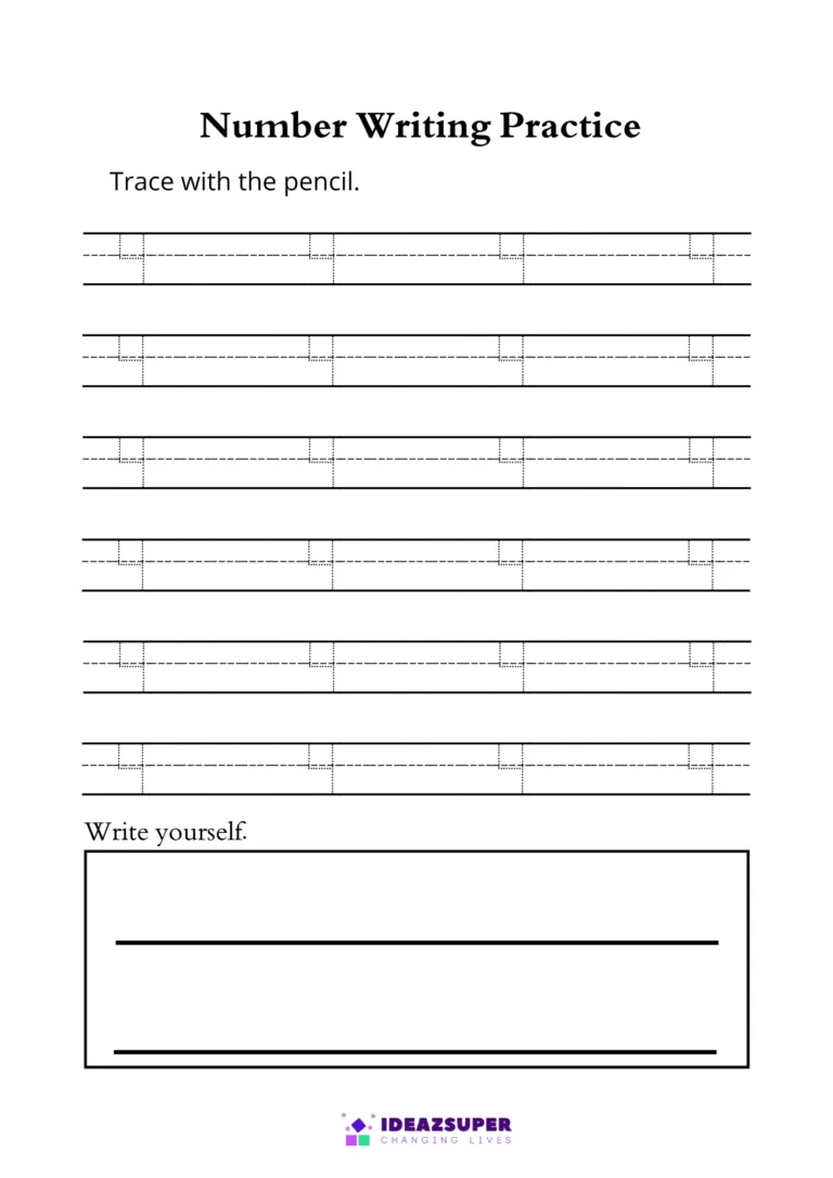 Number-4-tracing-worksheet-free