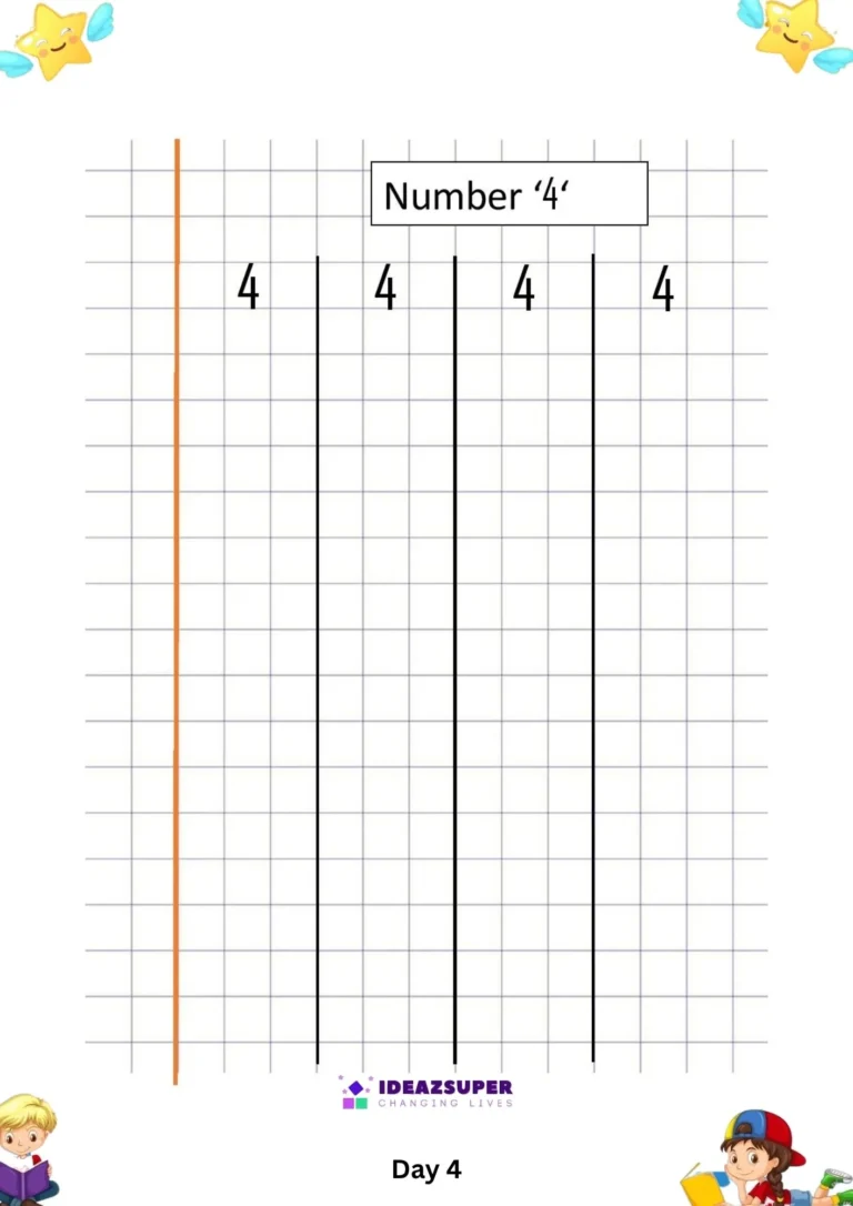 Number-4-writing-worksheet-free
