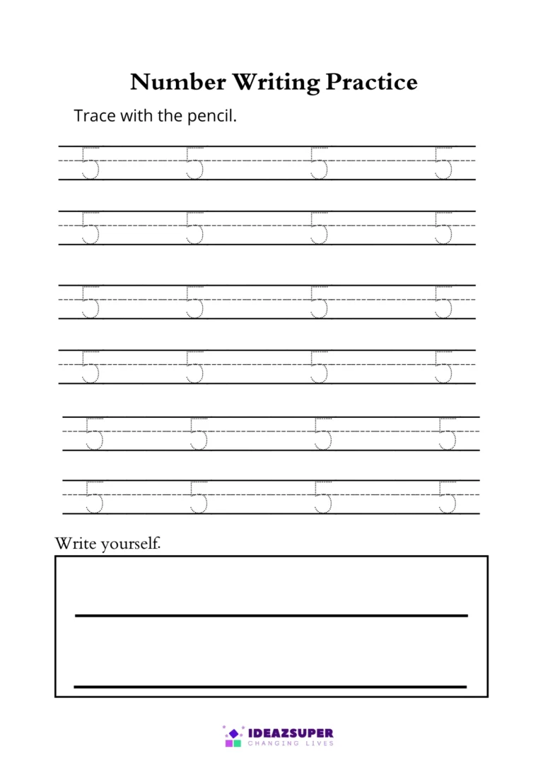 Number-5-tracing-worksheet-free
