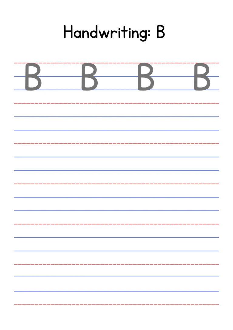 capital-letter-B-4-line-writing-practice