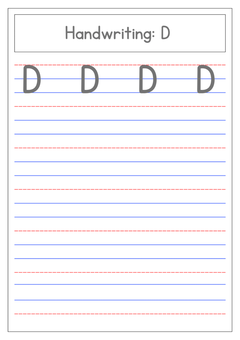 capital-letter-D-4-line-writing-practice