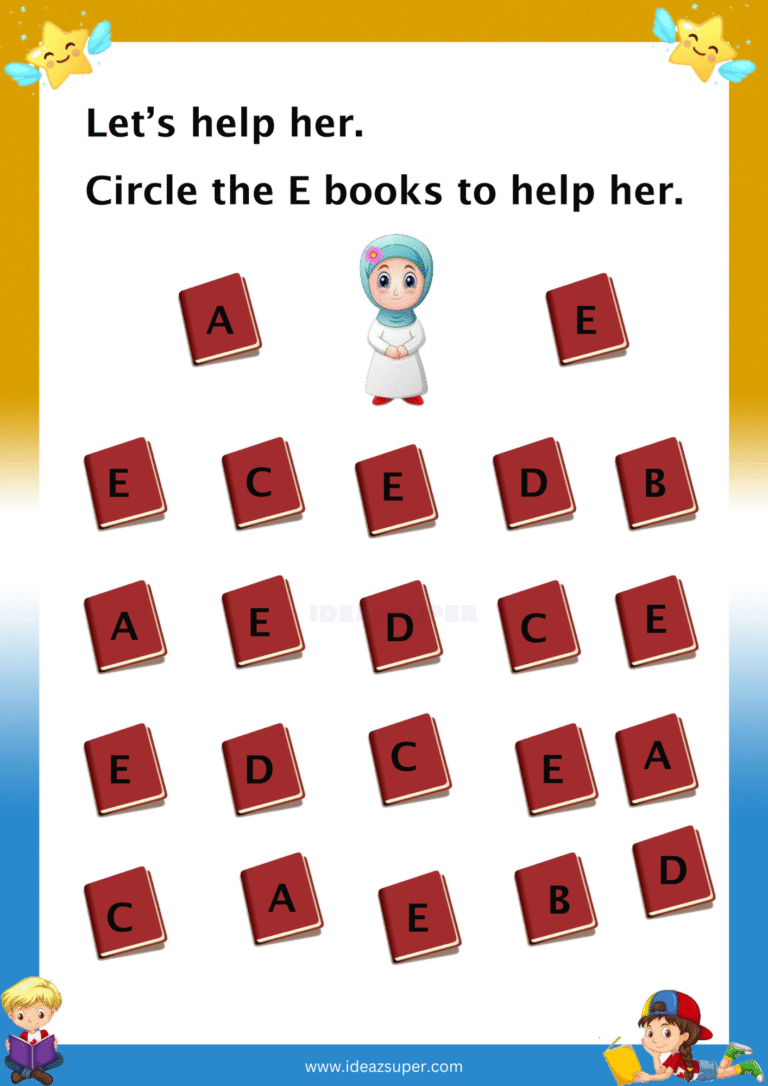 capital-letter-E-identification-worksheet-preschool-circle