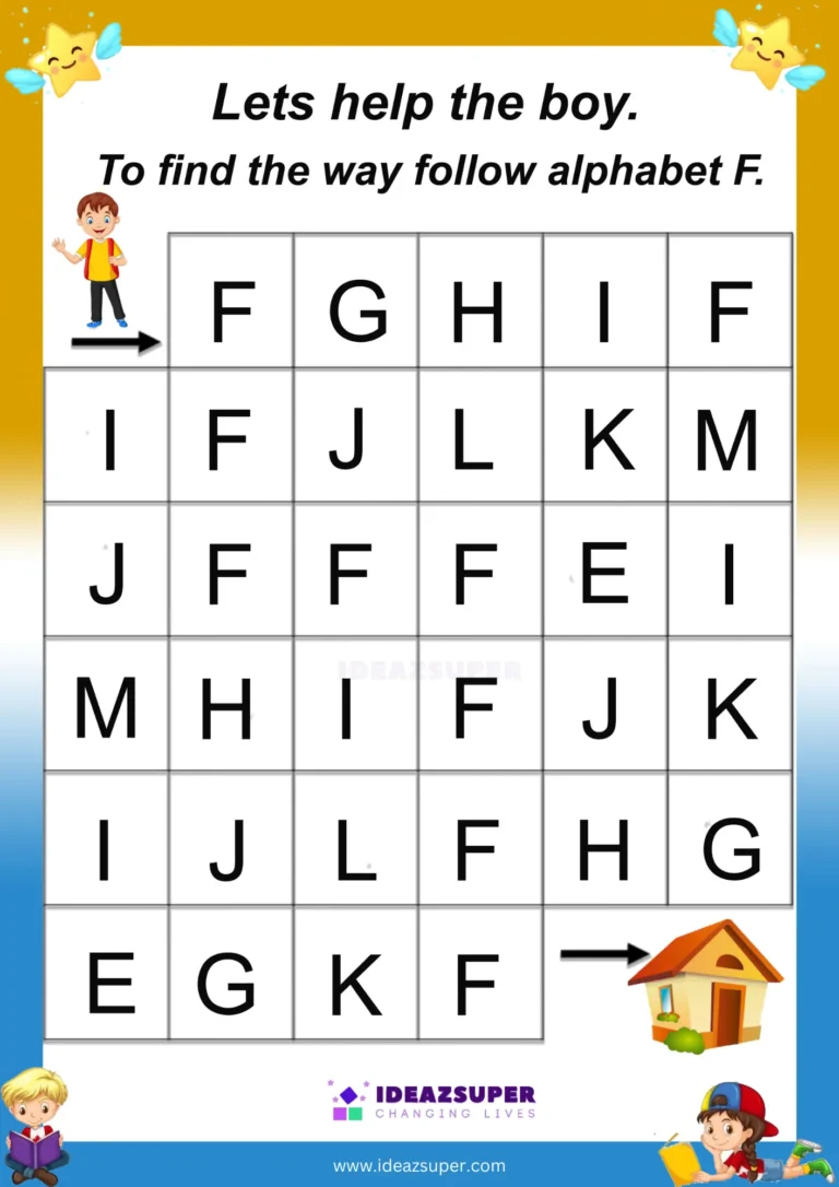 capital-letter-F-identification-worksheet-preschool-follow-path