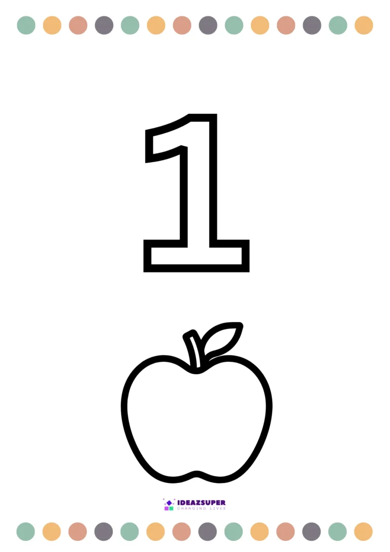 colour-Number-1-worksheet-preschool