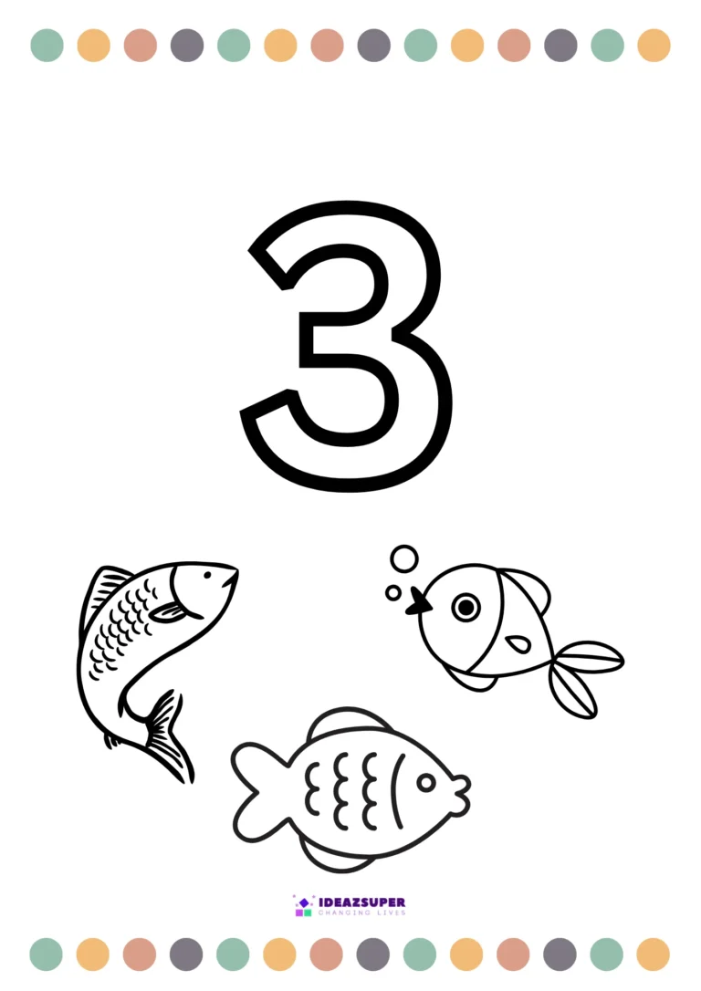 colour-Number-3-worksheet-preschool