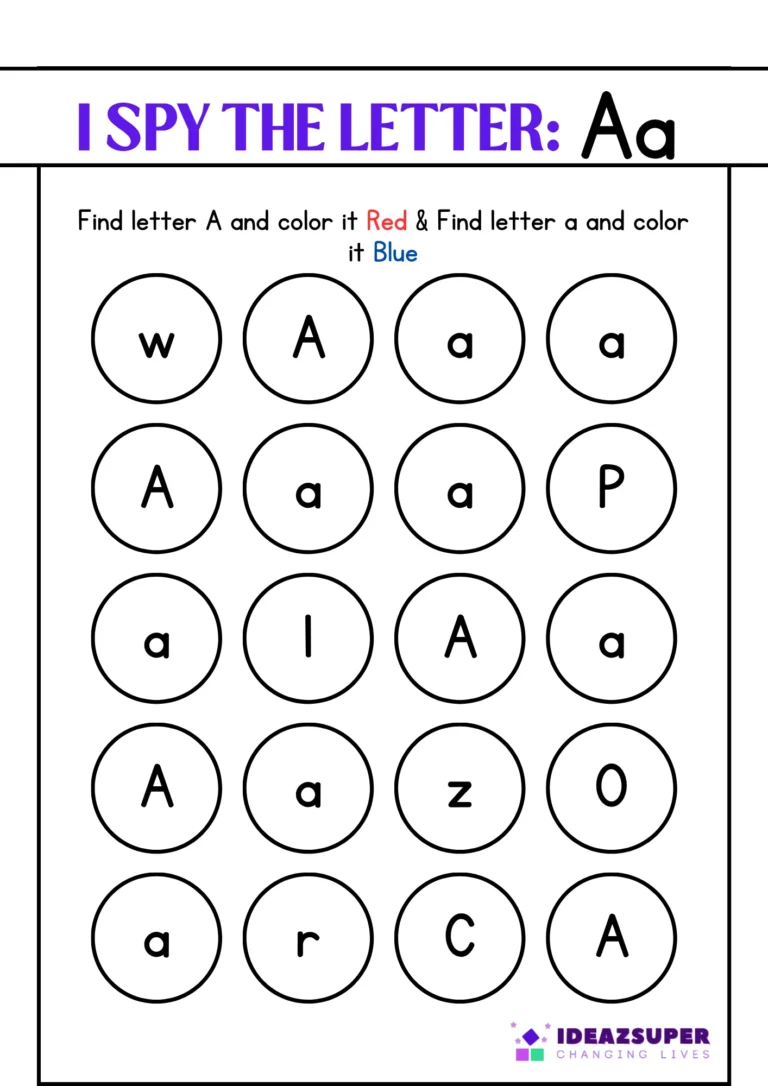 colour-letter-Aa-worksheet-preschool