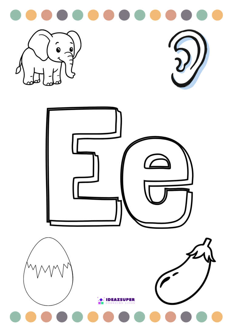 colour-letter-E-worksheet-preschool