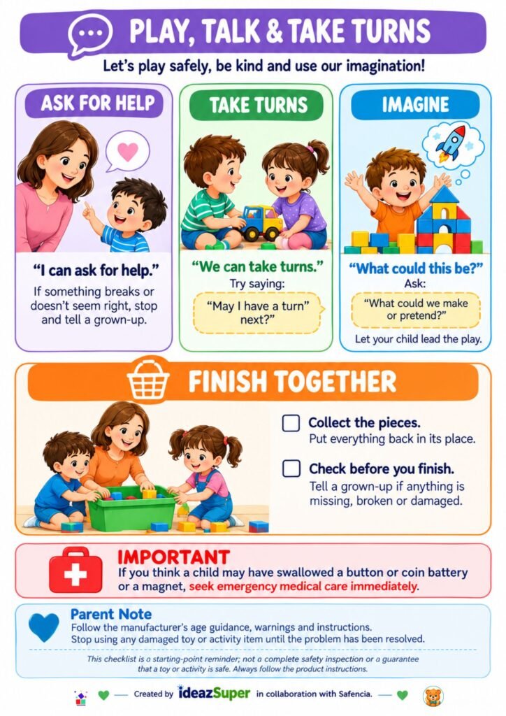 kids playtime checklist