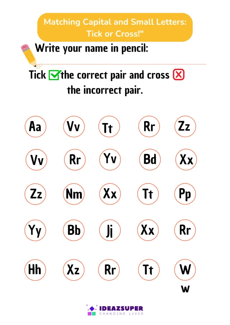 Connect capital and small letters worksheet, T and t practice