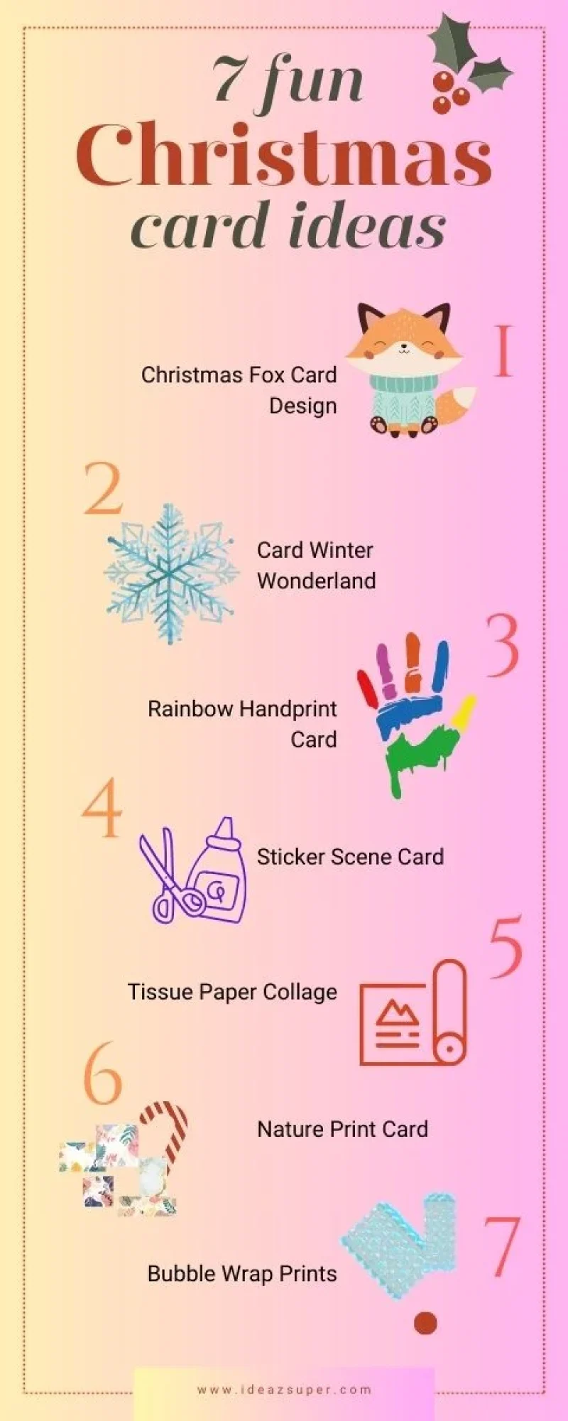 Christmas card day infographic