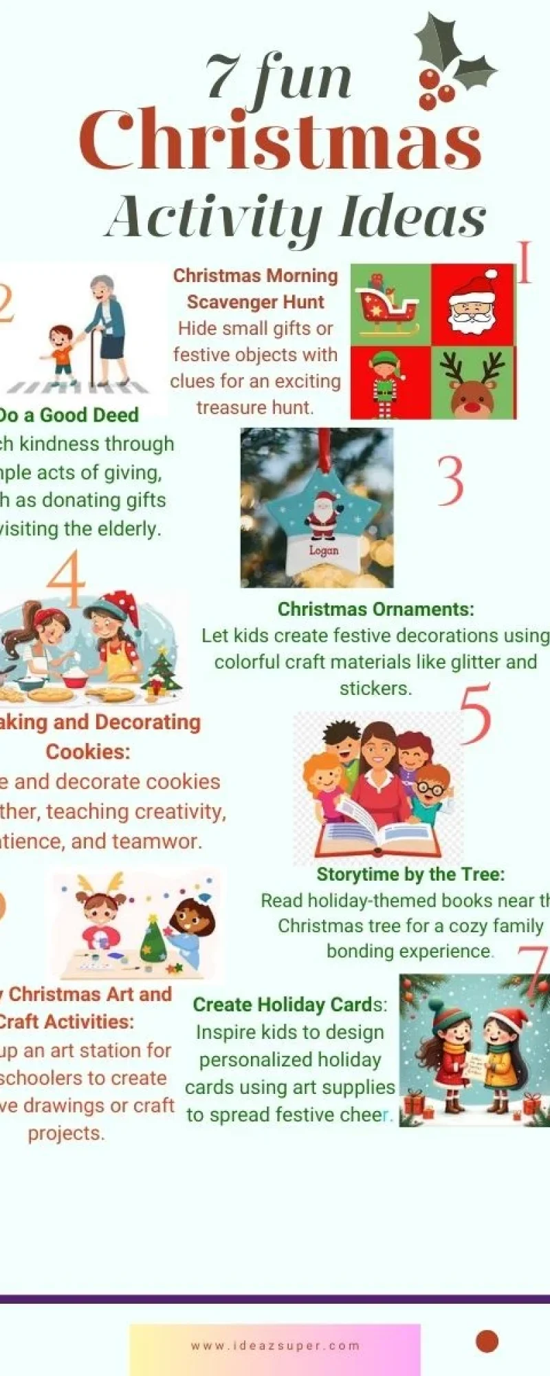 christmas day preschool infographic