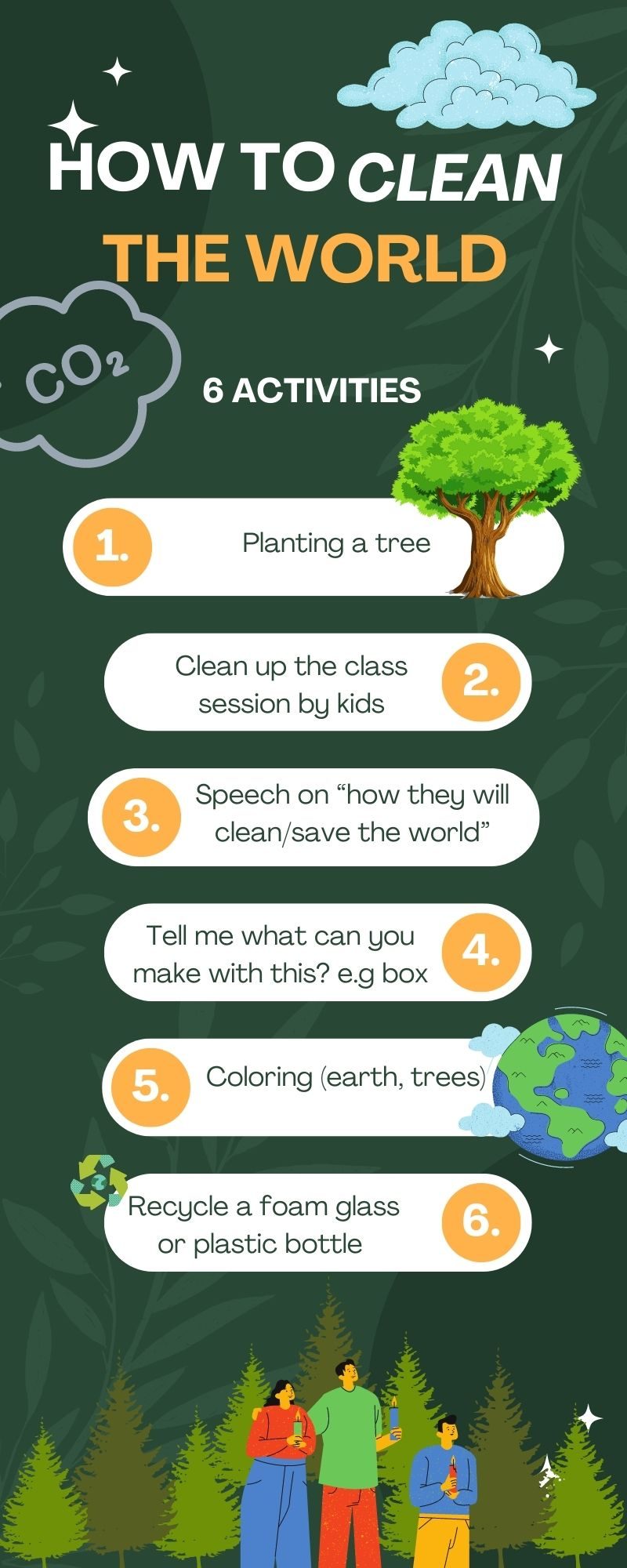 clean up the world infograph